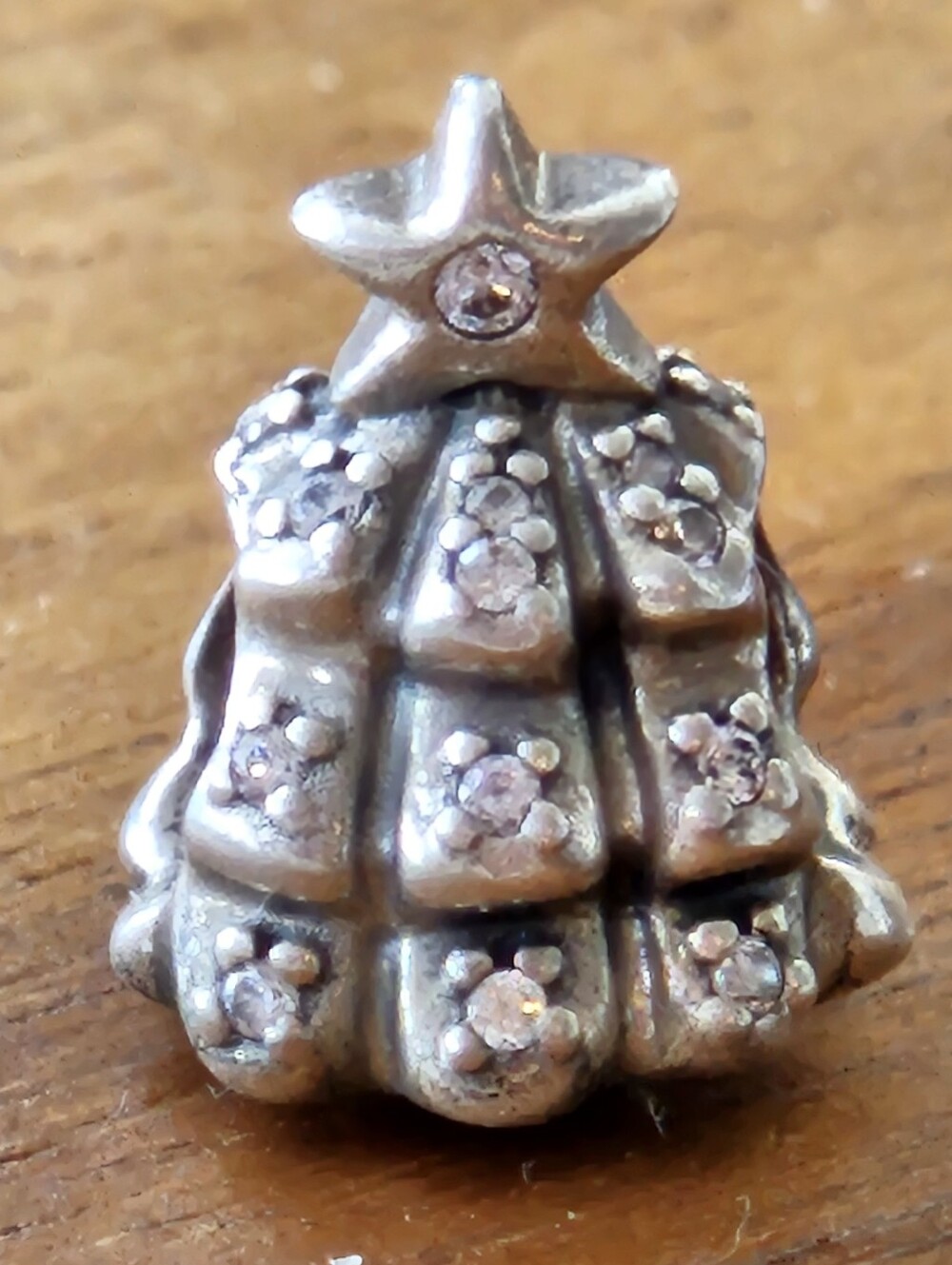 Retired Pandora Sterling Silver CZ Tree of Lights Charm